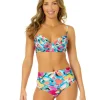 Anne Cole: Amalfi Floral Shirred Underwire Bikini Top