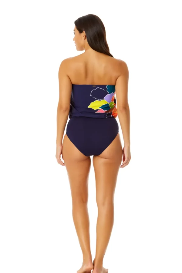 Anne Cole: One Piece Petal Party Bandeau Blouson