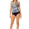 Anne Cole: Sunset Dot High Neck Tankini Top