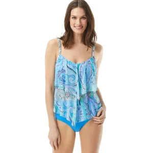 Beach House: Bay Dreaming Portia Maesh Layer Tankini Top