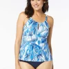 Beach House: Pacfic Blair Palm High Neck Tankini Top