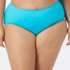 Beach House: Plus Size Beach Solids Chloe High Waist Bikini Bottom