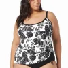 Beach House: Plus Size Garden Twilight Bridget Underwire Tankini Top