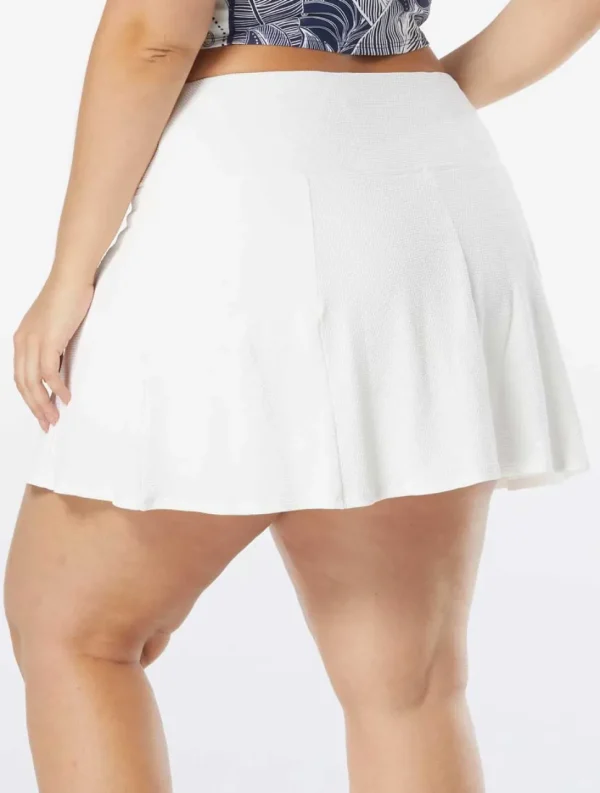 Beach House: Plus Size Olivia Pique Solid Princess Seam Skort