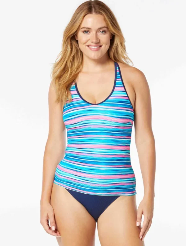 Beach House Sport: Shady Palms Ribbed Ambition Tankni Top