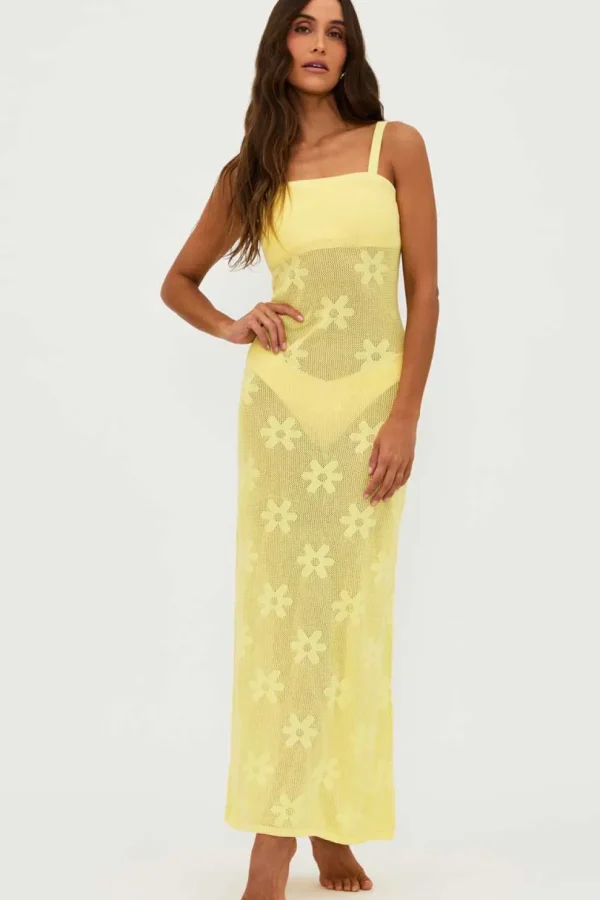 Beach Riot: Butter Blossom Conrad Crochet Tank Dress