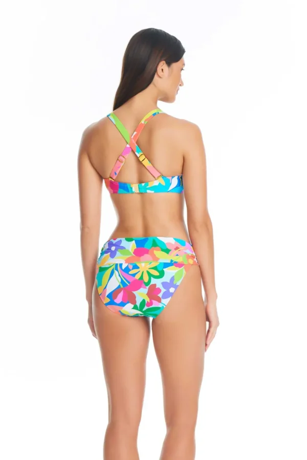 Bleu: Away We Go Over The Shoulder D-Cup Bra Top