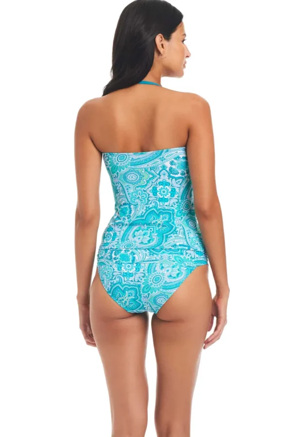 Bleu: Coastal Cool Bandeau Tankini Top