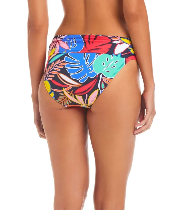 Bleu: Color Field Sarong Hipster Bikini Bottom