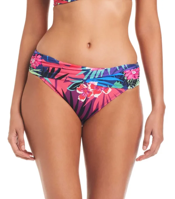 Bleu: Hawaiian Punch Sarong Hipster Bikini Bottom