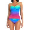 Bleu: Heat Of The Moment Twist Bandeau Tankini Top