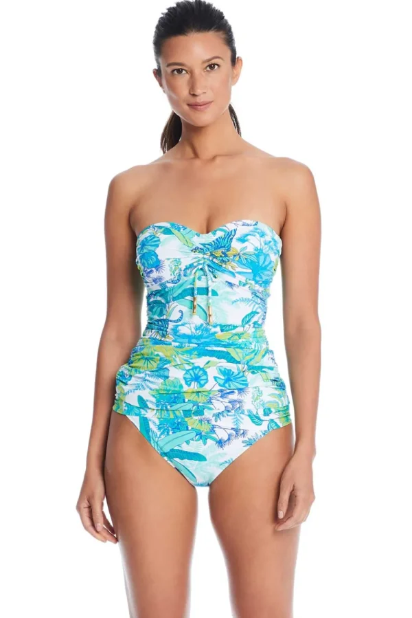 Bleu: What's New Pussycat Draped Bandini Top