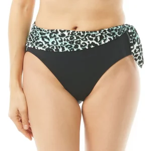 Carmen Marc Valvo: Isola Jaguar Scraf Tie High Waist Bikini Bottom