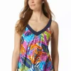 Coco Reef: Eclectic Jungle Core Bra Sized V-Neck Tankini Top