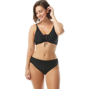 Coco Reef: Metallic Dot Femme Bra Sized Bikini Top