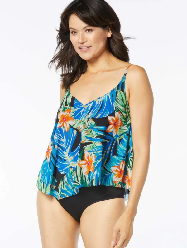 Coco Reef: Paradise Garden Captivate Mesh Tankini Top