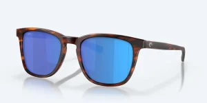 Costa: Sullivan 191 Matte Tortoise Blue Mirror Polarized