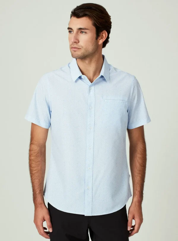7 Diamonds: Praia Short Sleeve Shirt