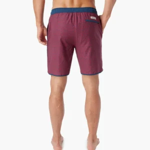 Fair Harbor: The Anchor Nautical Red Wavy Geo Volley