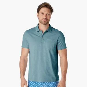 Fair Harbor: The Atlantic Heather Green Polo