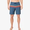 Fair Harbor: The Ozone Red Comp Stripe Short