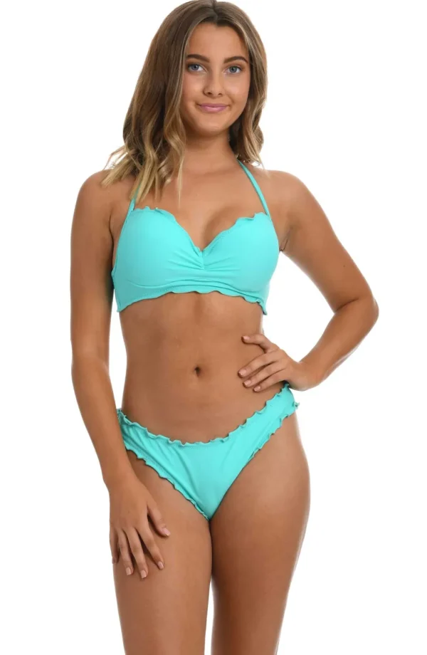 Hobie: Solids Push Up Ruffled Underwire Bra