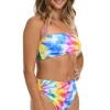 Hobie: To Dye For Clean Bandeau Bikini Top
