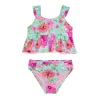 Hula Star:Two Piece Princess Floral Flounce Tankini Set
