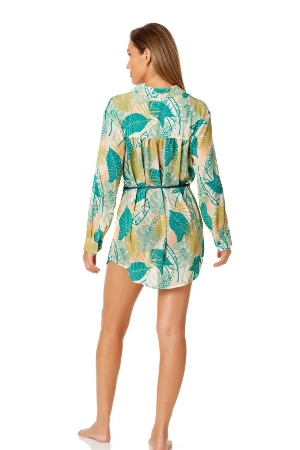 Ibiza: Tahiti Button Up Cover Up Shirt