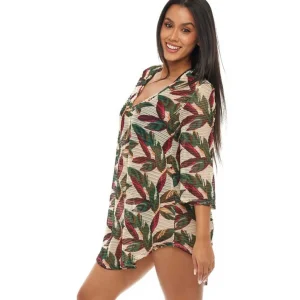 Jordan Taylor: Chevron Bell Sleeve V-Neck Tunic
