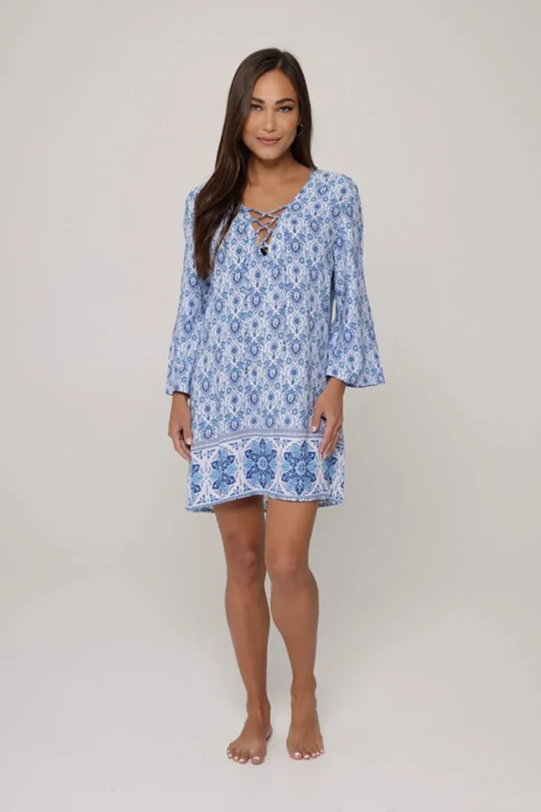 J.Valdi: Athens Lace-Neck Tunic