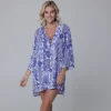 J.Valdi: Batik Lace Neck Big Shirt