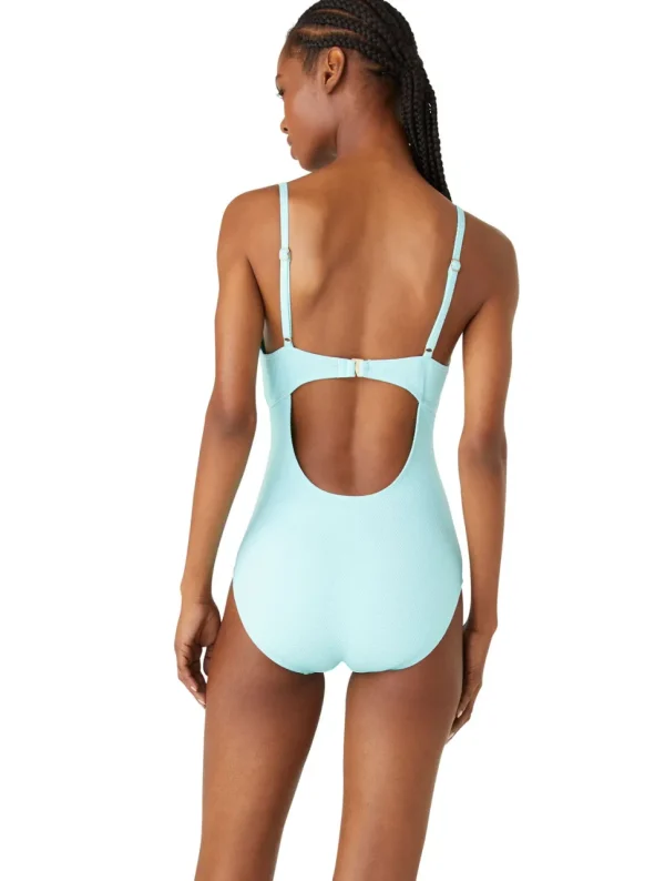 Kate Spade: One Piece Pique Scallops Underwire Swimsuit
