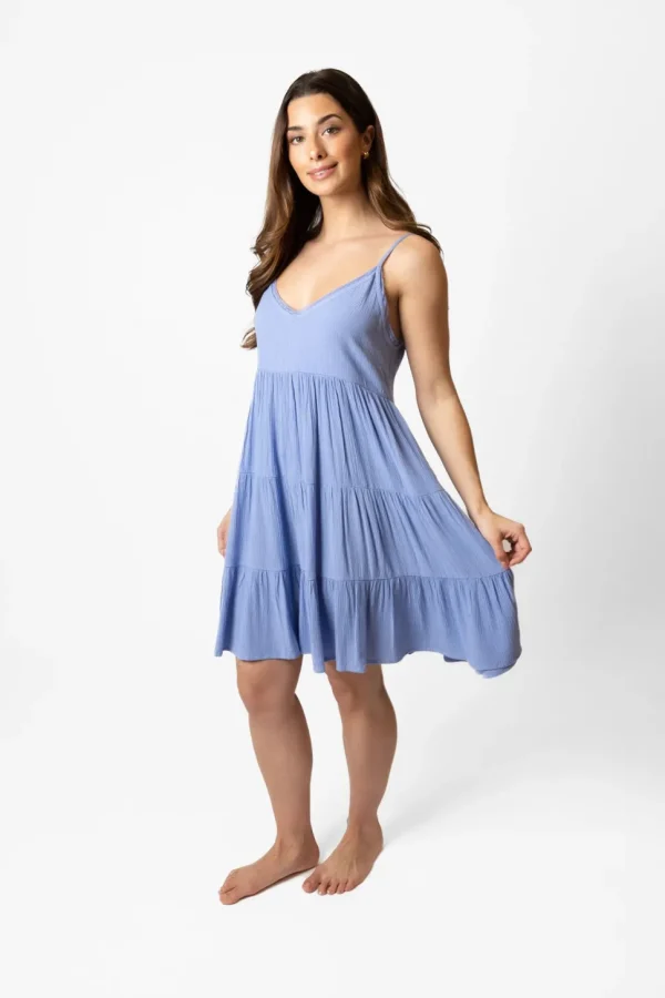 Koy Resort: Miami Solid Tiered Mini Dress