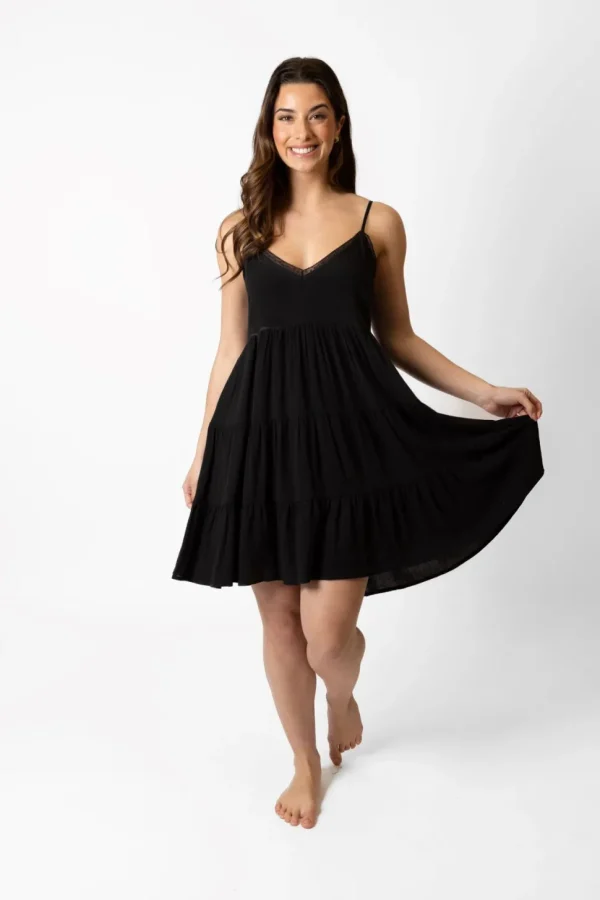 Koy Resort: Miami Solid Tiered Mini Dress