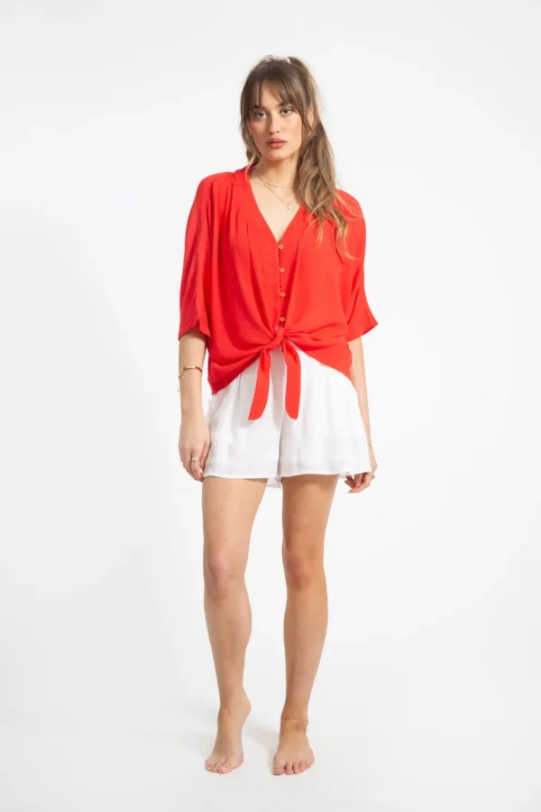 Koy Resort: Miami Tie Front Top