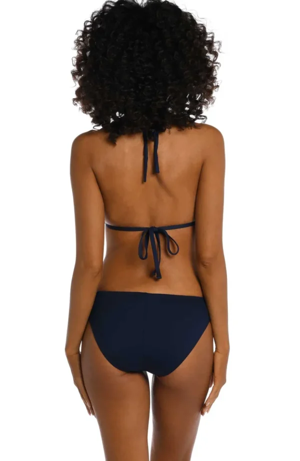 La Blanca: Island Goddess Solid Halter Triangle Top