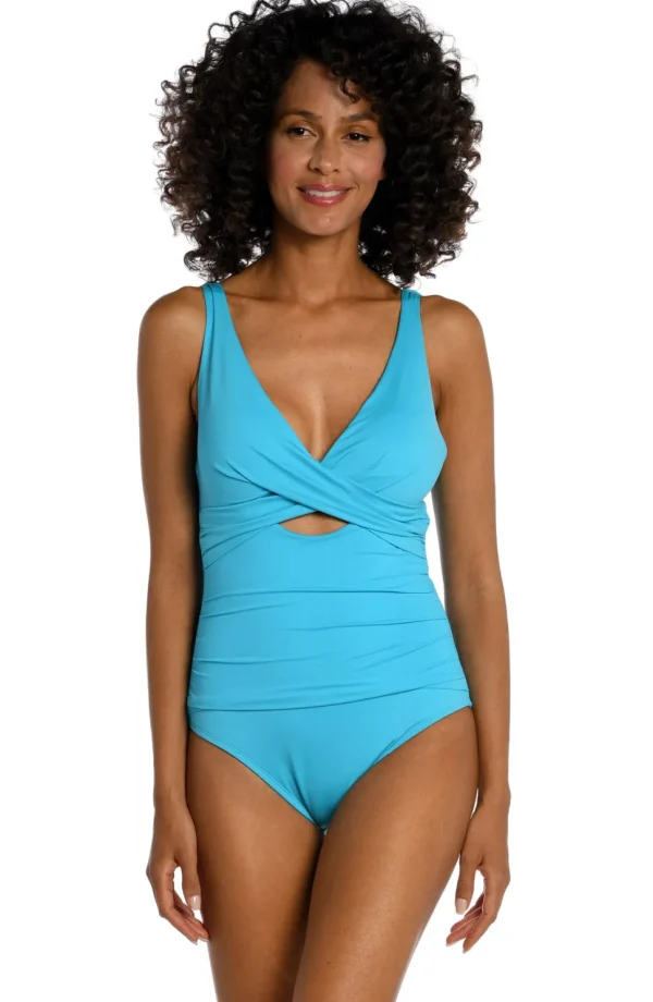 La Blanca: One Piece Island Goddess Cross Front Keyhole Mio
