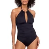 Lauren: One Piece Beach Club Solids High Neck