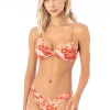 Maaji: Abstract Garden Twisted Bralette Bikini Top