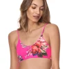 Maaji: Fuchsia Agate Costa Classic Bralette Bikini Top