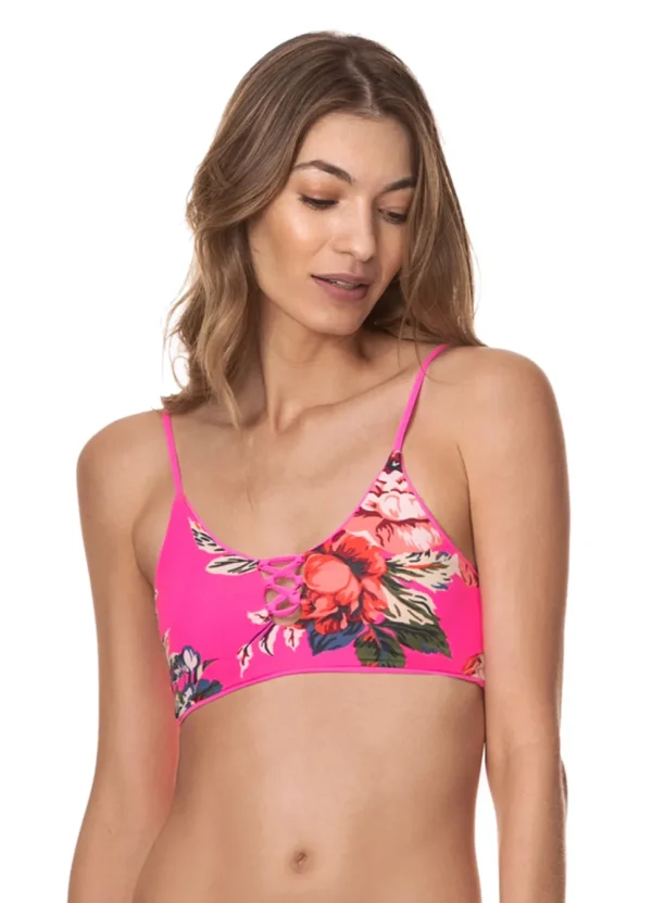 Maaji: Fuchsia Agate Costa Classic Bralette Bikini Top