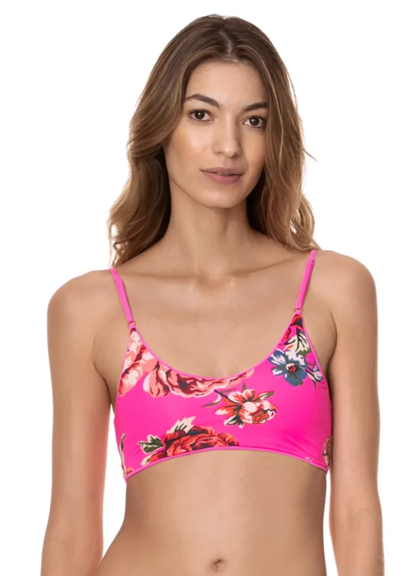 Maaji: Fuchsia Agate Costa Classic Bralette Bikini Top