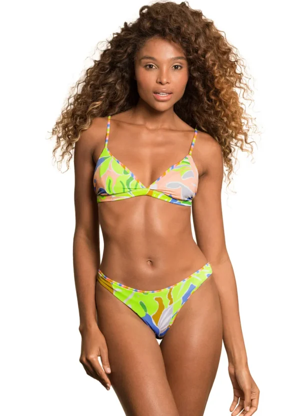 Maaji: Rainbow Stripe Affair Fixed Triangle Bikini Top