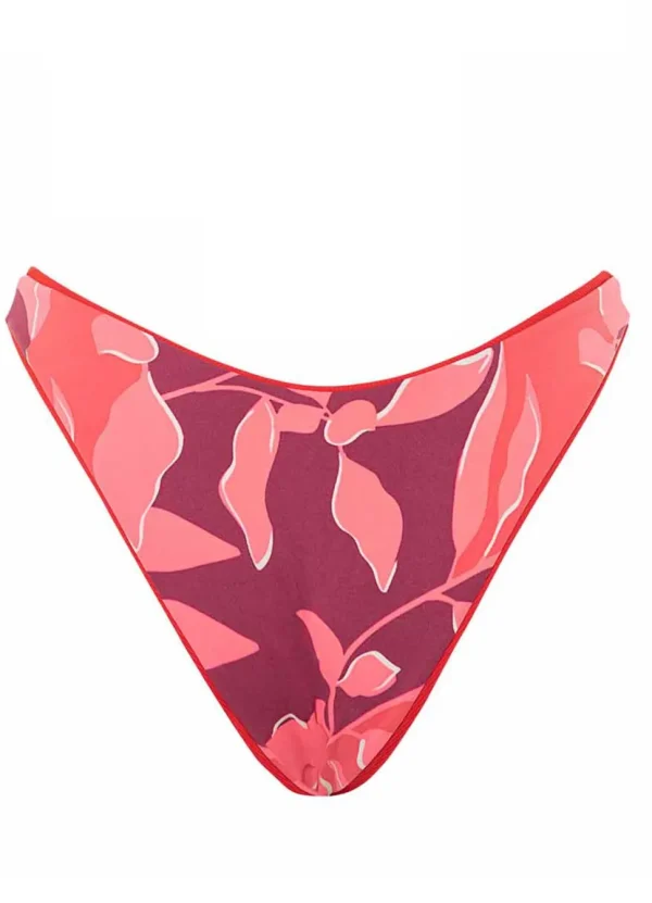 Maaji: Scarlet Red Splendour High Leg Bikini Bottom