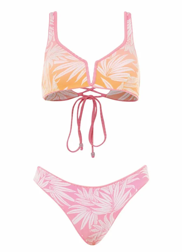 Maaji: Sea Pink Victoria V Wire Bralette Bikini Top