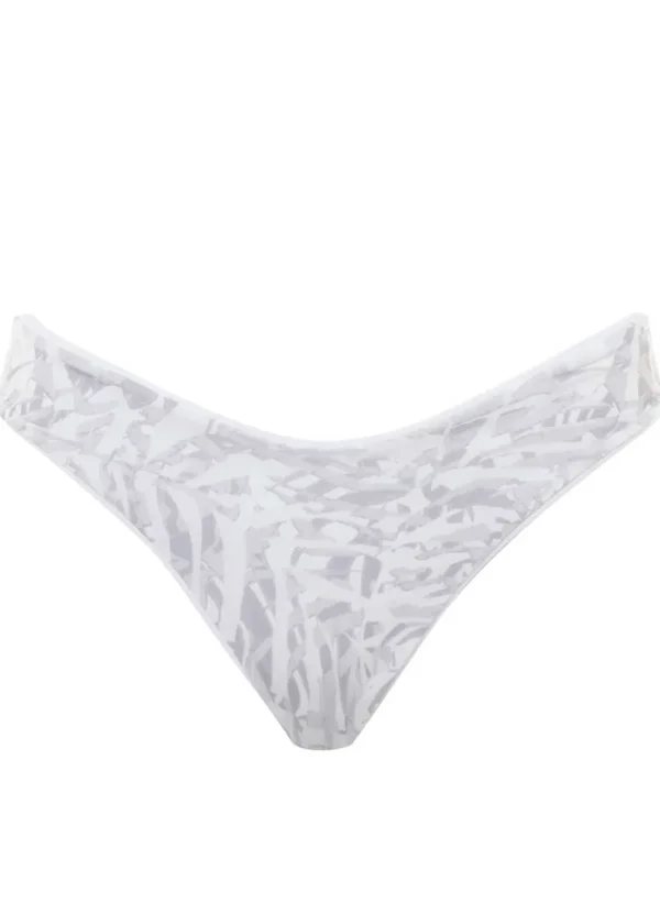 Maaji: Simly White Sublimity High Leg Bikini Bottom