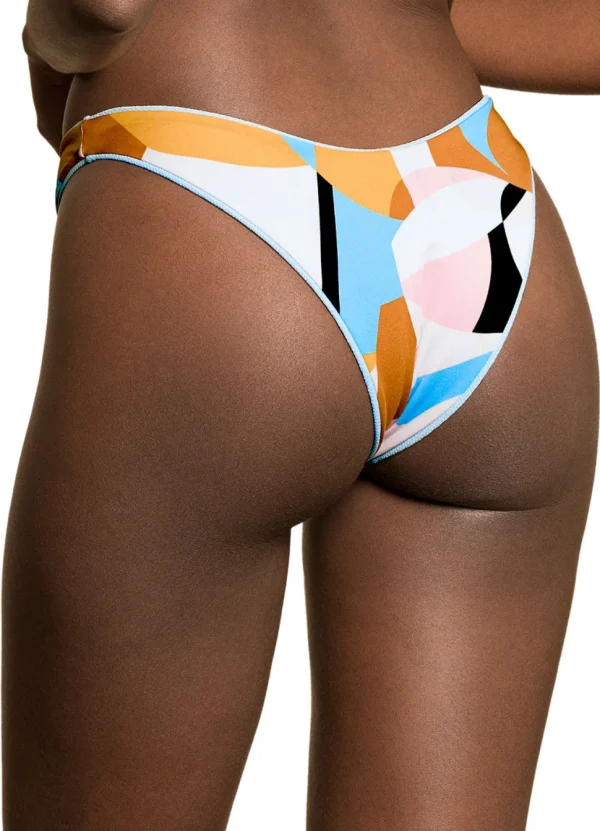 Maaji: Stone Blue Splendour High Leg Bikini Bottom