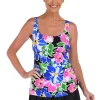 Maxine: One Piece Sum Splash Adjustable Tank Swimdress