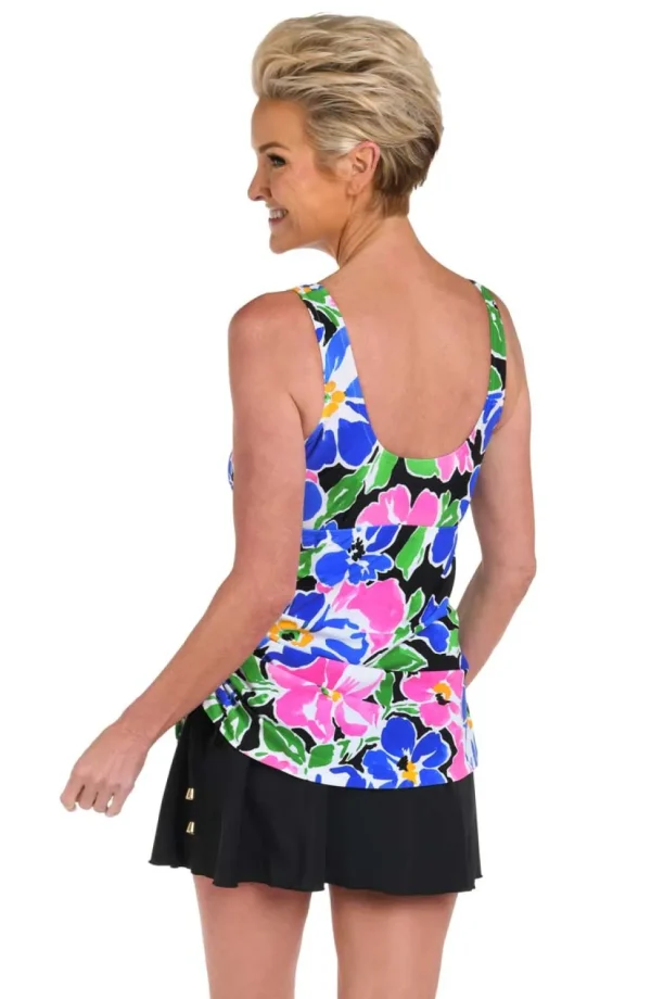 Maxine: One Piece Sum Splash Adjustable Tank Swimdress